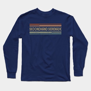 Secondhand Serenade Retro Lines Long Sleeve T-Shirt